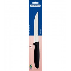 Faca Para Cozinha 6" Tramontina Plenus Com Lâmina Em Aço Inox E Cabo De Polipropileno Preto